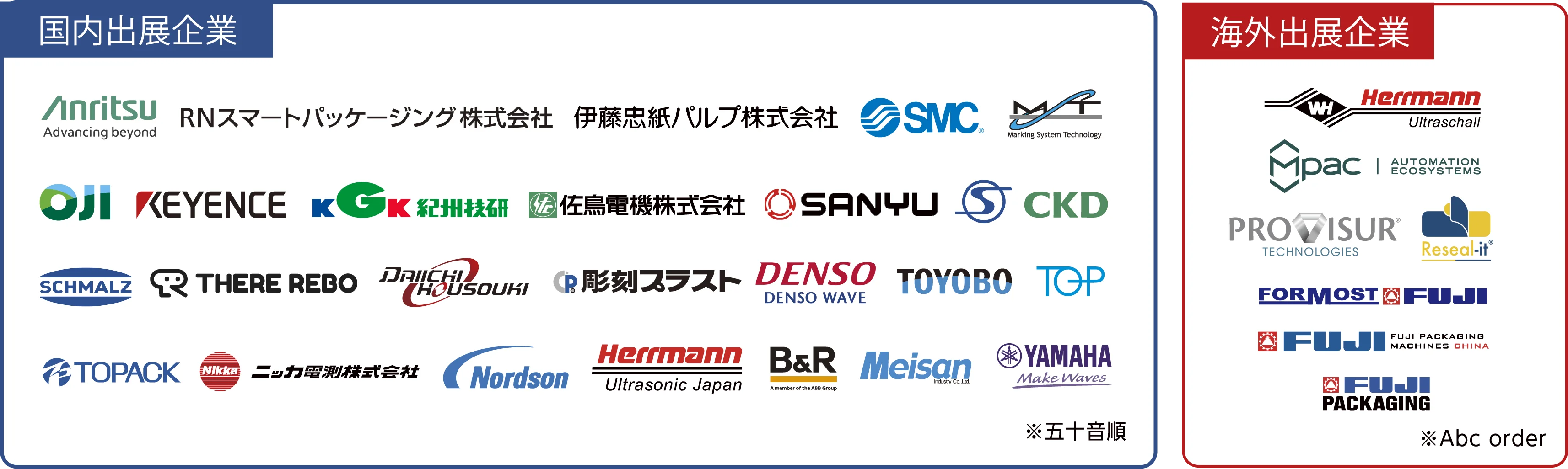 出展企業一覧
